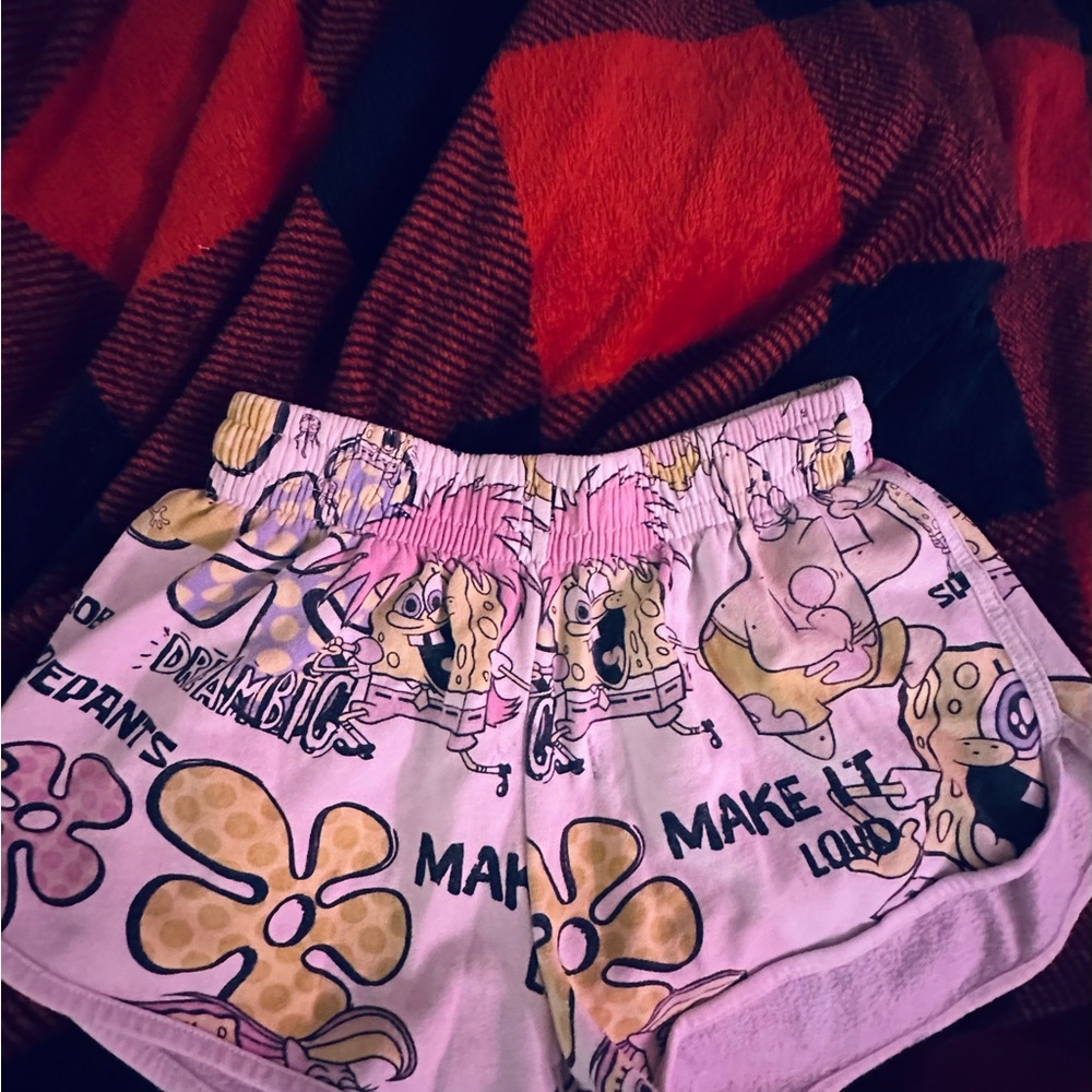 Nickelodeon SpongeBob Kids' Pink and Yellow Shorts